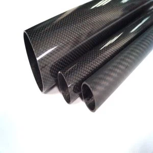 חום עמיד 3K צינורות פחמן סיבי משטח שונים